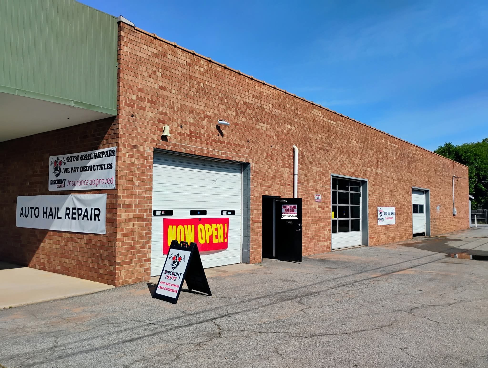 Discount Dents shop exterior and hail repair location